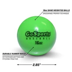GoSports 2.8" Weighted Training Baseballs -Passion Baseball BASB BALLS 16oz 6 Specs 05.07.19