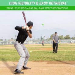 GoSports Limited Flight Modern Training Baseballs 12 Pack - Regulation Size -Passion Baseball BASB BALLS LTDF 12 InUse C