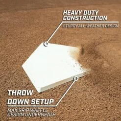 GoSports Baseball & Softball 4-Piece Premium Base Set -Passion Baseball BASB BASES 02 In Use B