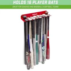 GoSports Baseball & Softball Bat Caddy -Passion Baseball BASB BATRACK 01 inusebanner