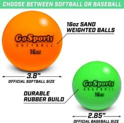 GoSports 3.82" Weighted Training Softballs - 6-Pack 9 GoSports 3.82" Weighted Training Softballs - 6-Pack -Passion Baseball BASB SOFTBALLS 16OZ 6 5