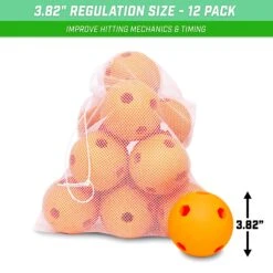 GoSports Limited Flight Modern Training Softballs 12 Pack - Regulation Size 11 GoSports Limited Flight Modern Training Softballs 12 Pack - Regulation Size -Passion Baseball BASB SOFTBALLS LTDF 12 inuse6