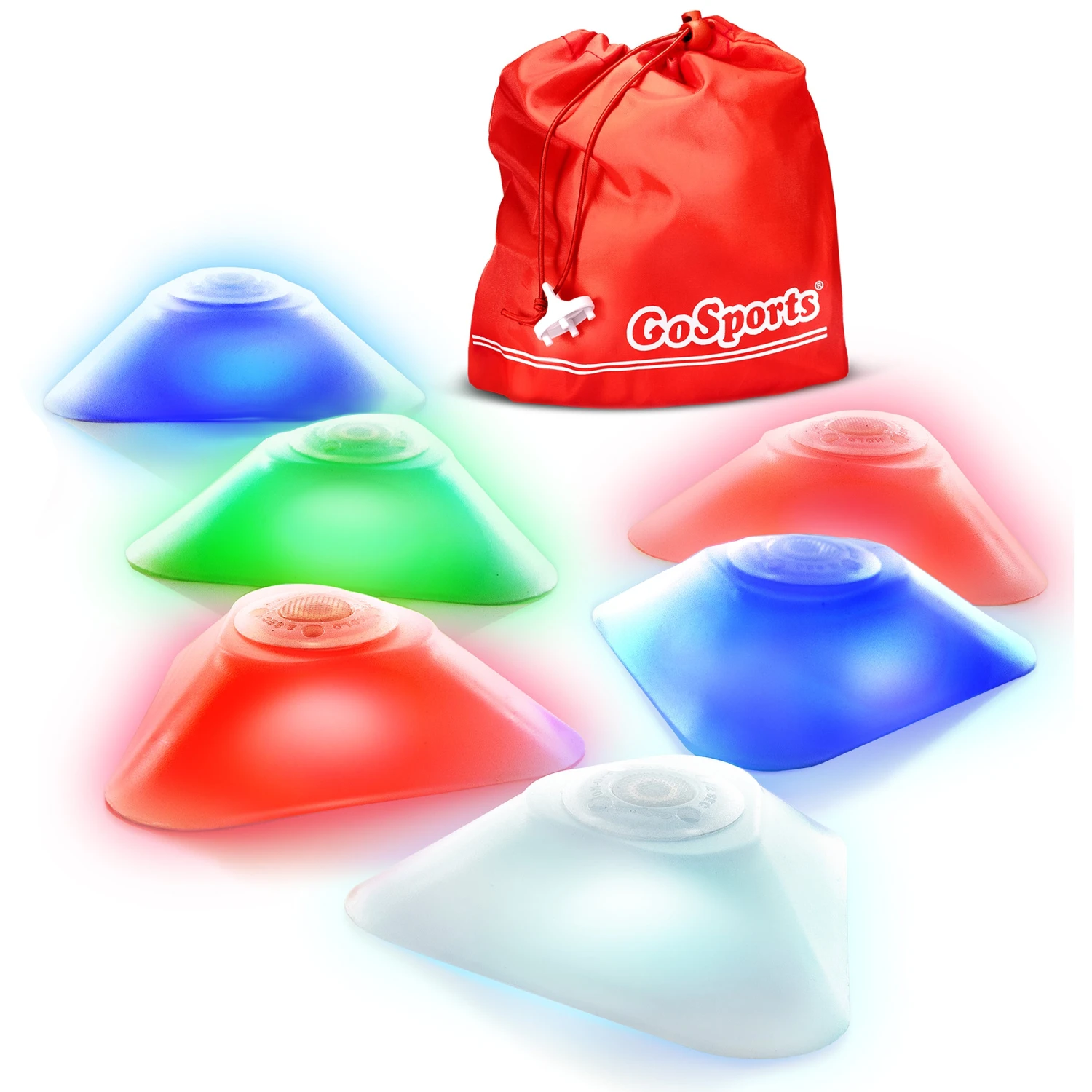 GoSports Modern Light Up Cones - 6 Pack 3 GoSports Modern Light Up Cones - 6 Pack
