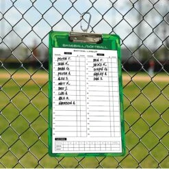 GoSports Baseball/Softball Coaches Dry-Erase Clipboards -Passion Baseball HOOK ON FENCE 2 3