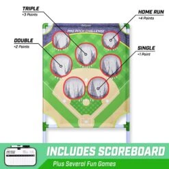 GoSports Pro Pitch Challenge Baseball Game Set -Passion Baseball PPC Scoring R2