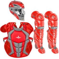 All-Star System7 Axis NOCSAE Intermediate Baseball Catcher's Package -Passion Baseball all star ckcc1216s7x sca 64831.1674531318