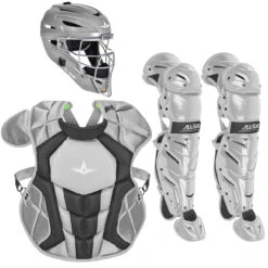 All-Star System7 Axis Intermediate NOCSAE Baseball Catcher's Package -Passion Baseball all star ckcc1216s7xc sil 89893.1677866407