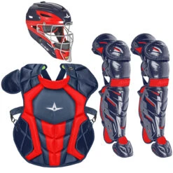 All-Star System7 Axis Travel Team NOCSAE Youth Catcher's Package -Passion Baseball all star ckcc1216s7xtt nvysca 21514.1678184938