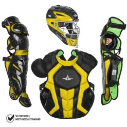 All-Star System7 Axis NOCSAE Adult Baseball Catcher's Package -Passion Baseball all star ckccpro1x sbk 06711.1679475003