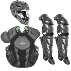 All-Star System7 Axis NOCSAE Adult Baseball Catcher's Package -Passion Baseball all star ckccpro1x sil 37075.1679475003