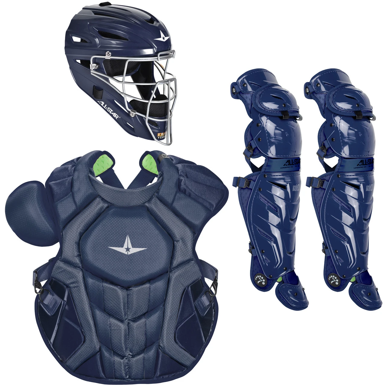 All-Star Solid Color System7 Axis NOCSAE Adult Baseball Catcher's Package 5 All-Star Solid Color System7 Axis NOCSAE Adult Baseball Catcher's Package - Image 3