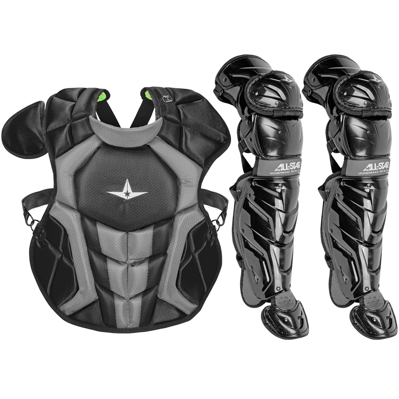 All-Star System7 Axis NOCSAE Intermediate Baseball Catcher's Gear Set 3 All-Star System7 Axis NOCSAE Intermediate Baseball Catcher's Gear Set