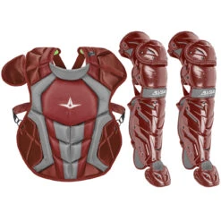 All-Star System7 Axis NOCSAE Youth Baseball Catcher's Gear Set -Passion Baseball all star s7ancplgi mar 27661.1678155991