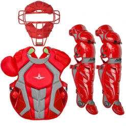 All-Star System7 Axis TM Adult NOCSAE Baseball Catcher's Package -Passion Baseball all star ckccpro1x tm sc 46909.1679330088