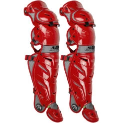All-Star System 7 Axis 16.5 Inch Adult Baseball Catcher's Leg Guards -Passion Baseball all star lg40wpro nvygph 28466.1679359011