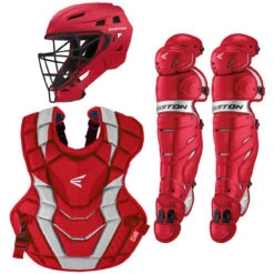 Easton Elite X Youth Baseball Catcher's Package -Passion Baseball easton elitexset redsil 33829.1677938811