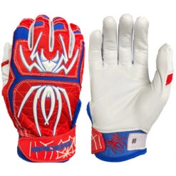 Spiderz 2022 Endite Adult Baseball/Softball Batting Gloves -Passion Baseball spiderz endite 2022 whtred 75544.1679445975