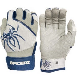 Spiderz PRO Adult Baseball/Softball Batting Gloves -Passion Baseball spiderz pro21 redwht 58497.1679475060