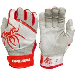 Spiderz PRO Adult Baseball/Softball Batting Gloves -Passion Baseball spiderz pro21 whtblk 45281.1679475060