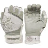 Spiderz PRO Adult Baseball/Softball Batting Gloves -Passion Baseball spiderz pro21 whtgry 02962.1679475059