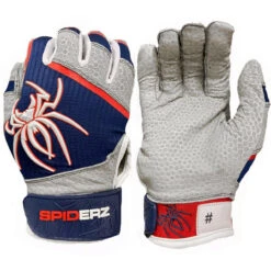 Spiderz PRO Adult Baseball/Softball Batting Gloves -Passion Baseball spiderz pro21 whtnvy 03462.1679475061