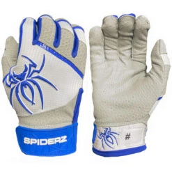Spiderz PRO Adult Baseball/Softball Batting Gloves -Passion Baseball spiderz pro21 whtnvyred 47006.1679475061