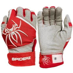 Spiderz PRO Adult Baseball/Softball Batting Gloves -Passion Baseball spiderz pro21 whtorg 36035.1679475061