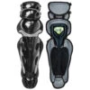 Under Armour UA Pro 4 Adult 16.5 Inch Baseball Catcher's Leg Guards -Passion Baseball ua ualg4 ap blk 78905.1678098105