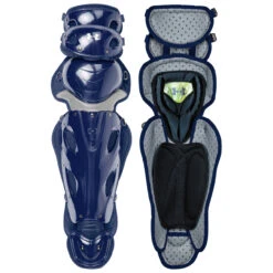 Under Armour UA Pro 4 Adult 16.5 Inch Baseball Catcher's Leg Guards -Passion Baseball ua ualg4 ap nvy 68976.1678098105