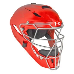 Under Armour Converge Matte Youth Baseball/Softball Catcher's Helmet -Passion Baseball uahg3 am sca 99319.1665760368