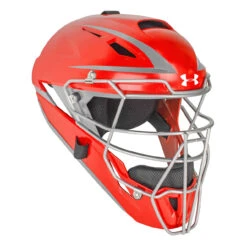 Under Armour Converge Two Tone Adult Baseball/Softball Catcher's Helmet -Passion Baseball uahg3 ap sca 61557.1668197887