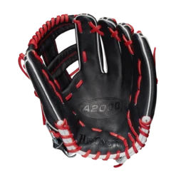Wilson A2000 Superskin 11.75 Inch 1785SS Baseball Glove -Passion Baseball wbw100098 1 a2000 if 1785ss blackss black red 67430.1654285473