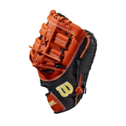 Wilson A2000 Spin Control Superskin 12.5 Inch SC1620SS Baseball First Base Mitt -Passion Baseball wbw100123 2 a2000 1b 1620ss sc 125 copperdimple blackss 83865.1654284837