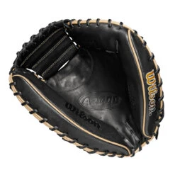 Wilson 2023 A2000 SuperSkin 34 Inch WBW10097834 Baseball Catcher's Mitt -Passion Baseball wbw100978 1 a2000 c 1790ss 34 blo bk 00111.1667413100