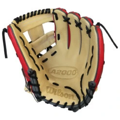 Wilson 2022 A2000 Superskin Custom 11.75 Inch A21975SS22C02 Baseball Glove -Passion Baseball wilson a2000 custom redtangryblk 03 76681.1654285443
