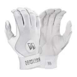 Worth Pro Series Adult Slowpitch Softball Batting Gloves -Passion Baseball wpsp w 88 worth pro sp wh 1 01 90725.1675545772